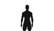 © Usama - Athlete stands in a athletic pose to represent fitness and health in a clean graphic studio setting.