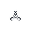 © Gunawan - Simple geometric molecular structure icon.