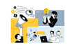 © PureSolution - Creative business banners of startup, digital marketing, online business. Vector illustrations for web banner, social media banner, business presentation, marketing material.