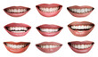 © New Africa - Dental care. Women with healthy teeth, collage of smiles on white background
