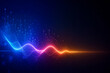 © 영현 황 - Big data visualization and machine learning background with colorful sound bars