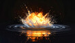 © Tejjaz - Vurige waterspat-explosie