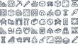 © Pixel_Forge - Architecture and Construction outline icon set. Featuring blueprint, building, brick, ruler, and structure symbols. Editable stroke vector icons for civil engineering and architect project design.
