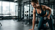 © Shock0991 - Woman training with dumbbell in gym as strength workout and fitness concept