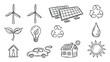 © Maestro - Hand drawn ecology and renewable energy icons for environmental sustainability initiatives