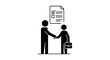 © ikhsan - Businessmen Shaking Hands With Contract.