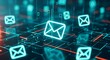 ©  Holo Pixel Studio - Digital email communication network futuristic cyber security concept