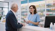 © zuchero - Pharmacist assisting senior customer in pharmacy