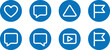 © pica studio - Social media action button collection vector illustration for web interface design.