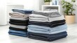 © Luth - Neatly Folded Denim Jeans with Stitching Details v2