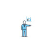 © Hullam - Businessman and Businesswoman Teamwork Success Concept Illustration