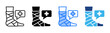 © Parahman - Injured icon set multiple style collection
