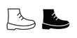 © Surya - brisk boots icon set. Black vector symbols