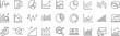 © Deloara - Graphs and Graphs set of web icons. Editable Stroke. Charts and diagram icons for web and mobile app. Business infographic, charts, statistics, growth, growing bar graph and more. Vector illustration