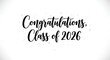 © SUGIO - Celebratory message for graduating class of 2026 with elegant typography and festive backdrop in a cheerful design