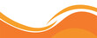 © siput - Abstract orange banner background. Graphic design banner pattern background template with vector dynamic curve shapes.
