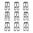 © Duki - Distressed Jeans Icons: Ripped Denim Fashion Set