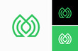 © lusiana - M Leaf Vector Logo Premium