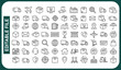 © Minara - Delivery line icons set. Shipping icon collection. Vector