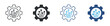 © Icon Atelier - gear with circuit icon set, technology and engineering Icon , vector illustration .