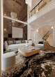 © murattellioglu - 3d render of luxury home interior, living room