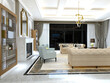 © murattellioglu - 3d render of luxury home interior, living room
