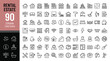 © Ringgoku - Rental Estate Line Editable Icons set. Vector illustration in modern thin line style of real estate related icons: property types, characteristics, documents, and more. Pictograms and infographics.