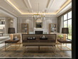 © murattellioglu - 3d render of luxury home interior, living room