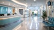 © Arham - blurred medical clinic hospital reception lobby waiting area healthcare facility interior modern doctor office background blurred nursing station