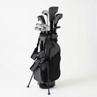 © Rei - Golf bag with clubs and accessories.