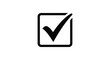 © Villain - black check mark icon in a checkbox