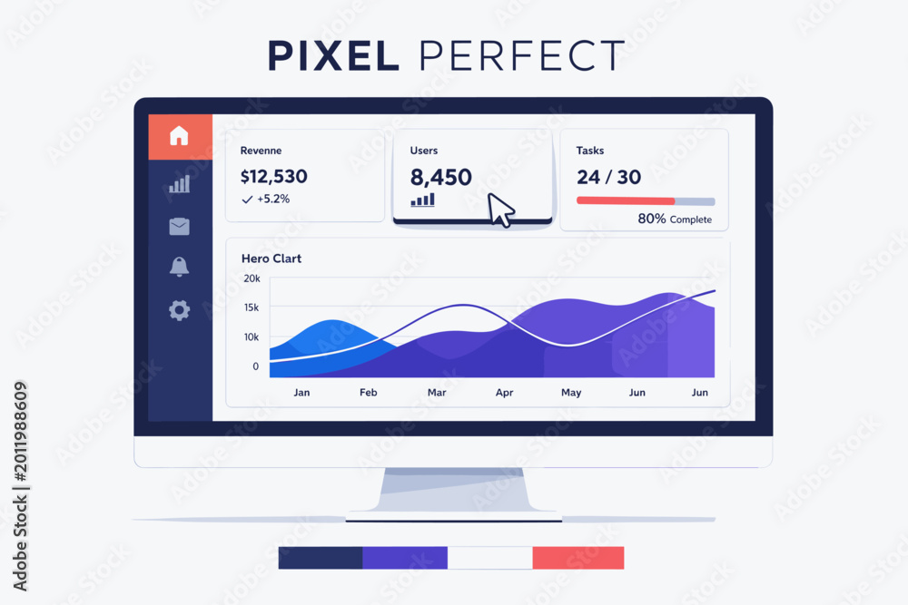 Modern Ui Screen Modern UI design and user interface concept showing a large bold ...