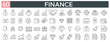 © mkpn - Large collection of sixty finance and business line icons for professional projects