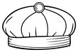 © Мария Лесь-Лисецкая - Black and white drawing of a turban with a jewel at the top