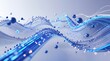 © GRIMMHER - Abstract Quantum Computing Visualization with Futuristic Data Flow Waves