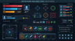 © Simon - Futuristic Sci-Fi Game HUD Interface Elements Vector Pack - Digital Display & HUD Elements for Games and Apps