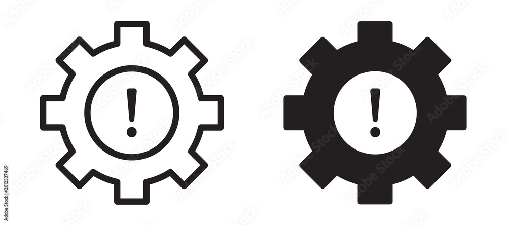 Failure icon In Flat and stroke Style Vector For App, UI, Websites ...