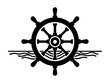 © Ano - Ein traditionelles Steuerrad eines Schiffes vor einem maritimen Hintergrund.KI Generiert