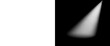 © Motion Mania - Dramatic white spotlight beam on black background, bright stage light effect with alpha mask, cinematic theater lighting for product presentation