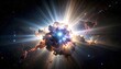 © Iyan - Celestial explosion of light and cosmic dust in space