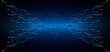 © Natt - Blue glowing lines with glitter light effect on dark background. High speed internet technology concept or fast wireless data transmission. modern internet network connection technology background