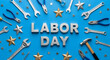 © shamarun - Labor day celebration with tools and stars