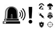 © Story - Warning signs and symbols icons set.