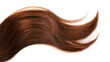 © Ioana - Isolated beautiful wavy lush brown-red hair strand detail against a clean backdrop