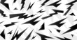 © Abdullah Studio - Abstract black and white jagged lightning pattern. Dynamic high-energy zigzag background with grainy texture and sharp spikes for modern sports graphics, esports overlays, or activewear apparel design