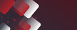 © yakult - White background with abstract red grey square decoration. Vector illustration for modern presentation background, brochure design, business card background, website slider, landing page