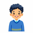 © berly - Smiling young boy with curly hair.