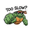 © Adobe - Muscular Bodybuilder Turtle with Sunglasses and Red Bandana Funny T-Shirt Design