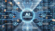 © AiDesign - Artificial intelligence governance framework concept showing fairness transparency accountability privacy ethical use and regulatory compliance pillars for responsible AI technology management