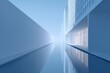 © Bohdan - Minimalist architectural design with reflections on water under clear sky